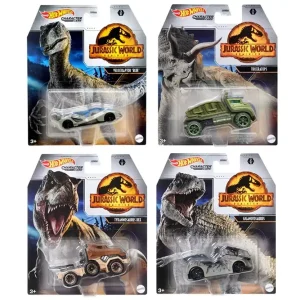 Hot Wheels Jurassic World Pojazdy 4 różne