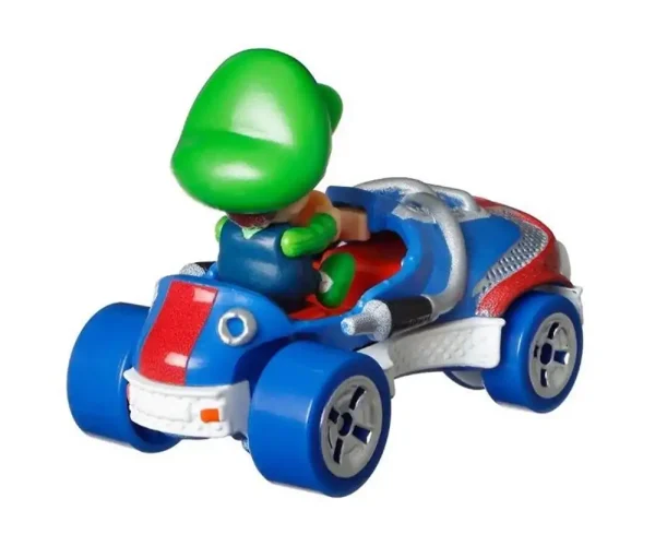 Hot Wheels Pojazd Mario Kart Baby Luigi Sneeker - obrazek 3