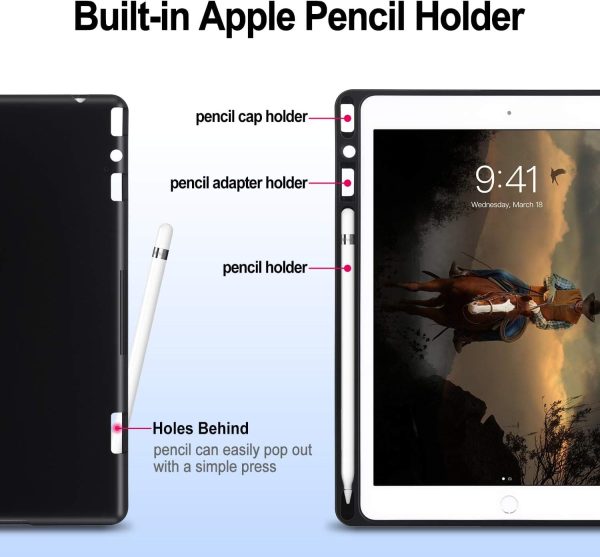 iPad Air 3rd Generation Case, iPad Pro 10.5 Inch 2019/2017 Pokrowiec, z uchwytem Apple Pencil - obrazek 2