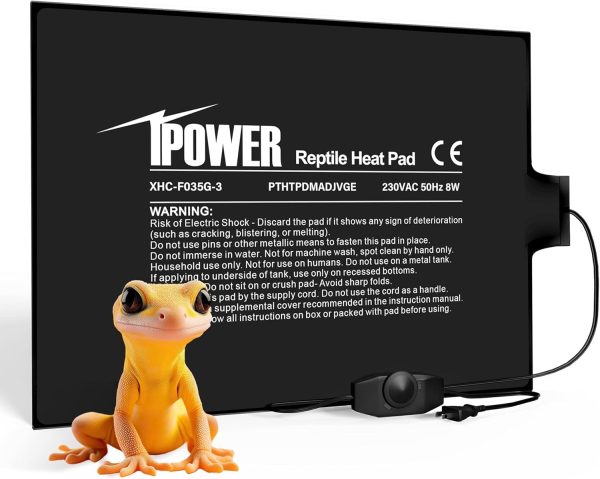 Mata grzewcza dla gadów, płazów, 8 W, z regulatorem temperatury