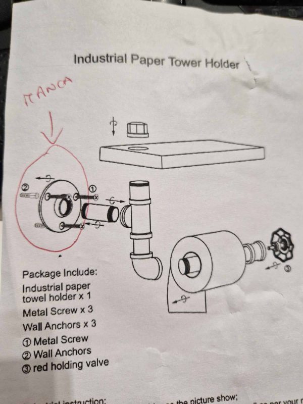 Uchwyt na papier toaletowy - obrazek 4