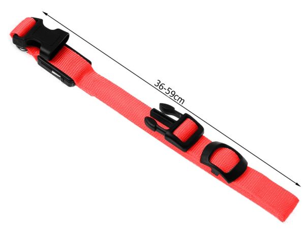 Obroża świecąca w ciemności led dla psa i kota regulowana regulacja 59cm - obrazek 4
