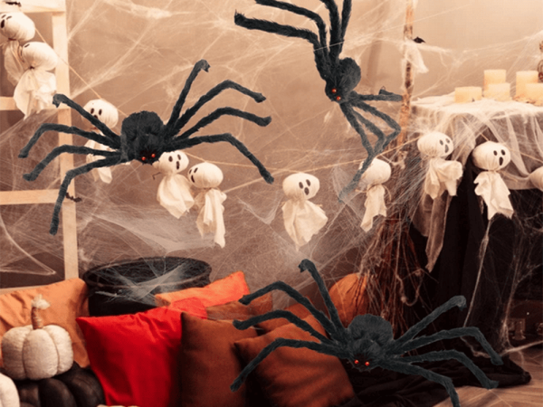 Pająk halloween olbrzym gigant tarantula dekoracja - obrazek 2