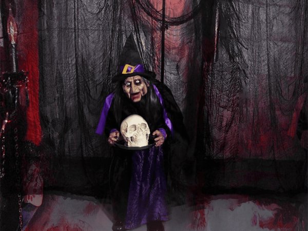 Sztuczna duża pajęczyna czarna halloween dekoracja 2 sztuki - obrazek 5