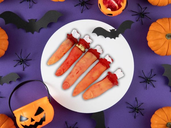 Sztuczne odcięte palce dekoracja Halloween - obrazek 3