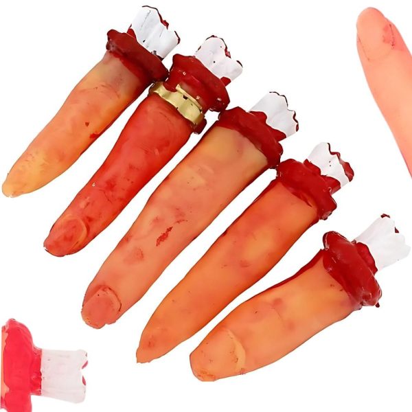 Sztuczne odcięte palce dekoracja Halloween