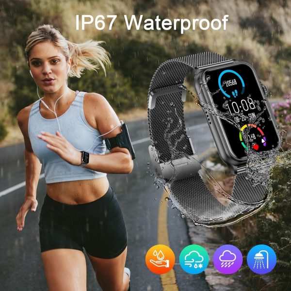 Smart Watch Wodoodporny sportowy dla iOS Android Black - obrazek 2