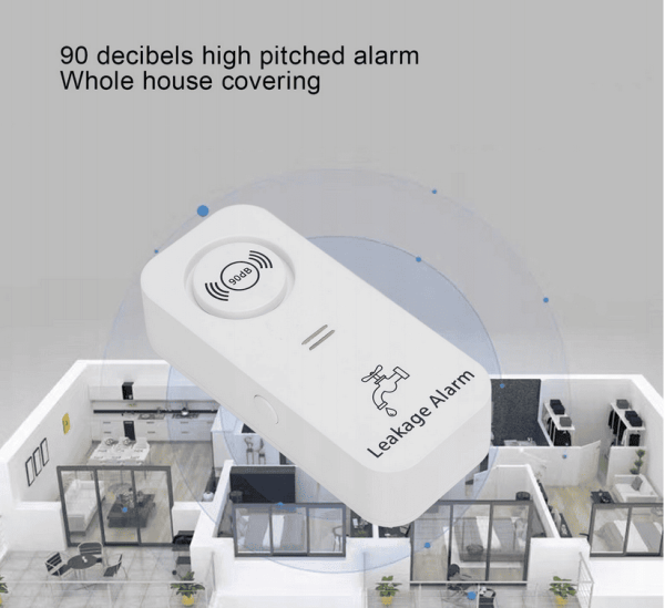 Detektor wycieku wody IP66 Wodoodporny czujnik wycieku wody 90 dB do 25 - obrazek 2