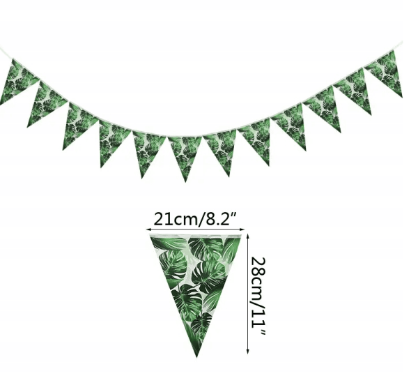 Baner flagi "Aloha - Egzotyczne palmy", mix, 2m