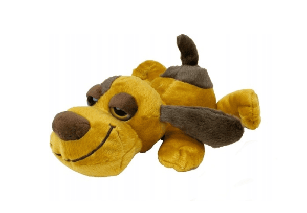 Piesek leżący – maskotka pluszak przytulanka brązowy 30 cm