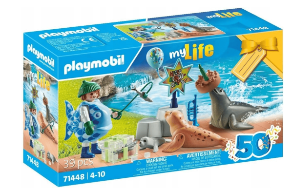 PLAYMOBIL My Life Zestaw klocków karmienie zwierząt + foki i dodatki