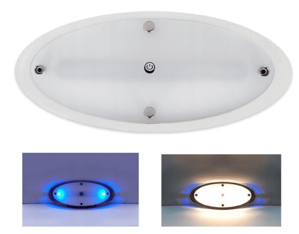 Owalne oświetlenie sufitowe LED Crystal