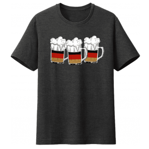 Koszulka męska z flagą Niemiec OKTOBERFEST rozmiar M szara