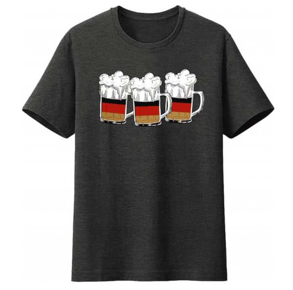 Koszulka męska z flagą Niemiec OKTOBERFEST rozmiar M szara