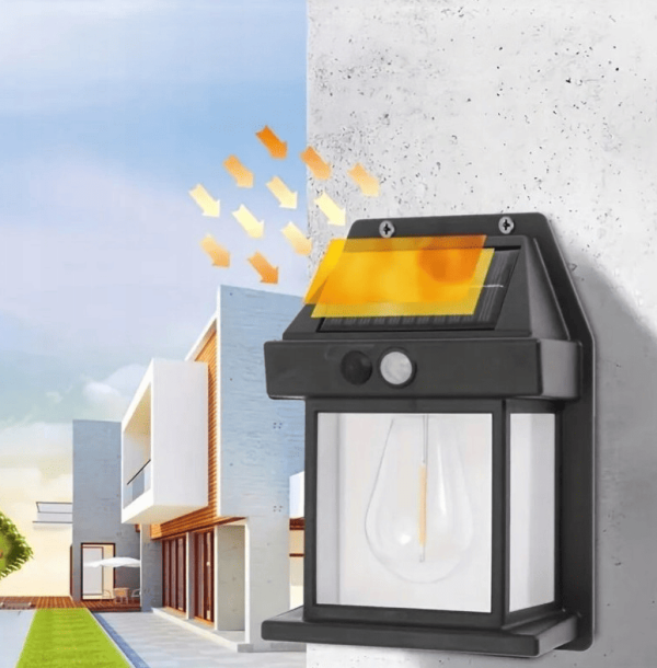 Lampa solarna 1 żarówka LED ogrodowa zewnętrzna - obrazek 4