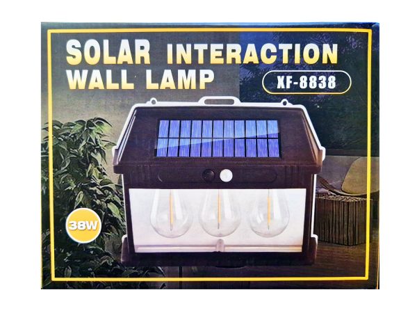 Lampa solarna 3 żarówki LED ogrodowa zewnętrzna