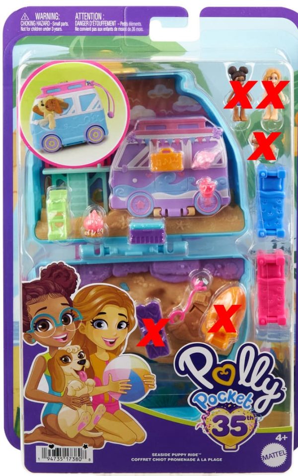 Lalka polly Pocket piesek plażowy zestaw do zabawy