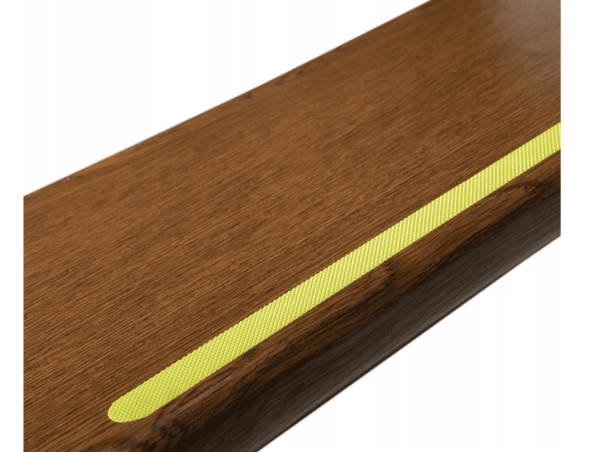 Naklejka antypoślizgowa schody 38cm x 2 cm - 21 x szt. FLUORESCENCYJNE