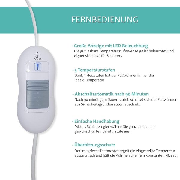 Commodoor elektryczny podgrzewacz do stóp 100W - obrazek 3