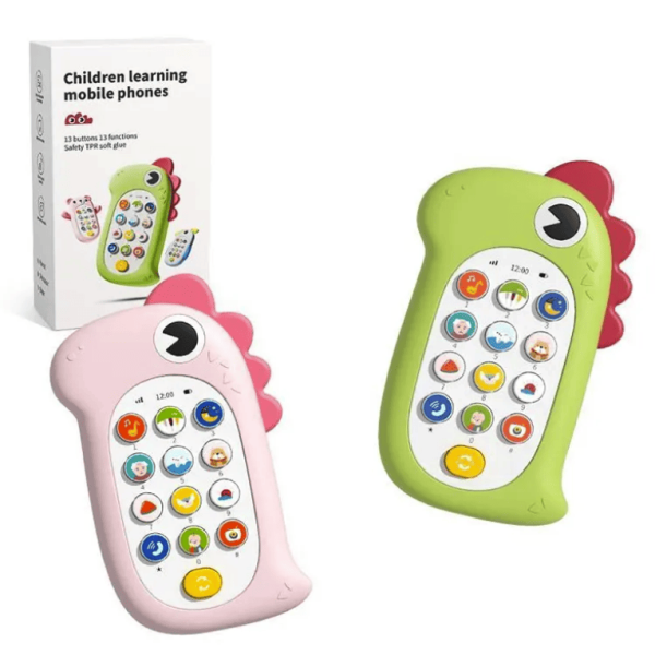 Telefon z silikonowym etui na telefon zabawka edukacyjna
