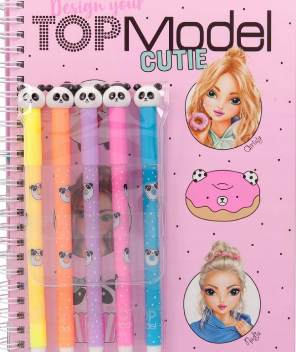 TOP MODEL CAKE & BAKE KOLOROWANKA Z NAKLEJKAMI z 5 flamastami