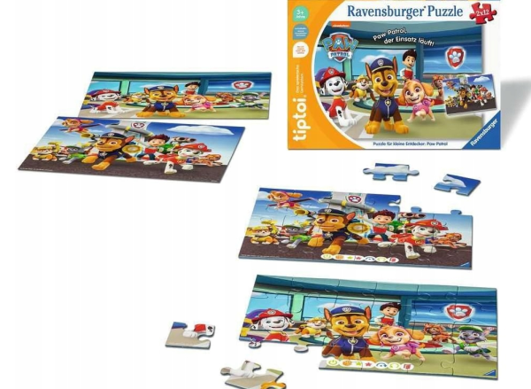 RavensburgerPuzzle 00135 dla małych dzieci: Paw Patrol,2w1 - obrazek 2