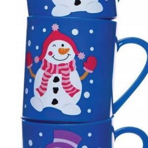 Baker Ross AT257 kubki Jolly Snowman, Boże Narodzenie sztuka (4 sztuki)