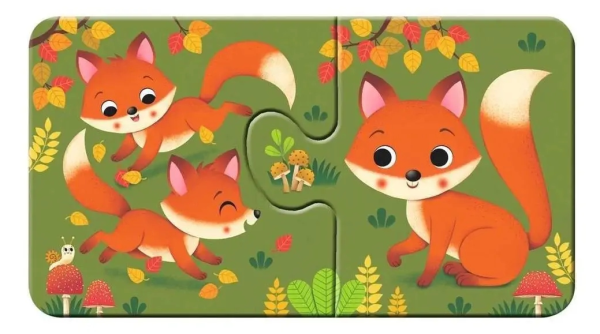 RAVENSBURGER Moje pierwsze puzzle Zwierzęta i młode 9x2 elementy - obrazek 3
