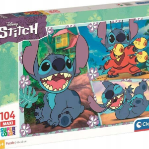 Puzzle Clementoni Super Color 104 elementów Puzzle 104 Stitch