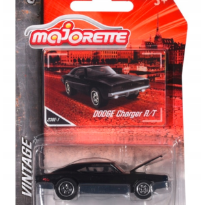 MAJORETTE VINTAGE DODGE CHARGER R/T CZARNY 1:66 METALOWY NOWY MODEL
