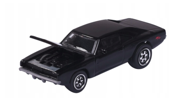 MAJORETTE VINTAGE DODGE CHARGER R/T CZARNY 1:66 METALOWY NOWY MODEL - obrazek 2