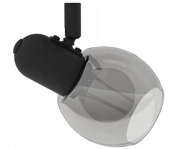 Kinkiet lampa sufitowa POLLICA EGLO czarny E14 28W 4-punkty światła - obrazek 4