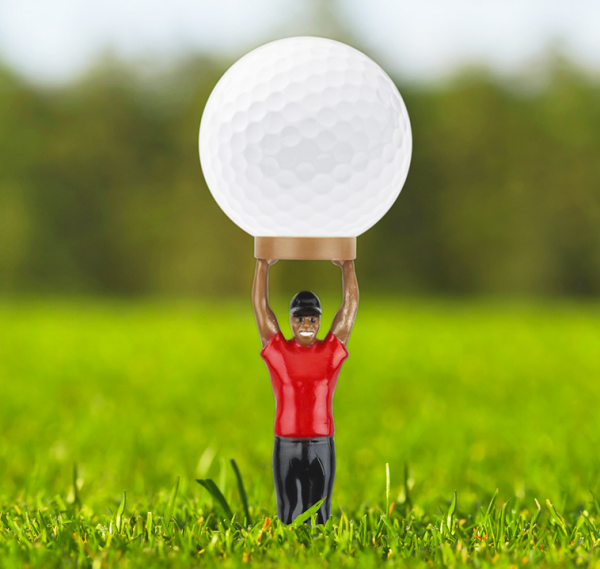 Podstawki kołeczki Tee golfowe TIGER figurka ludzik 4 sztuki - obrazek 2
