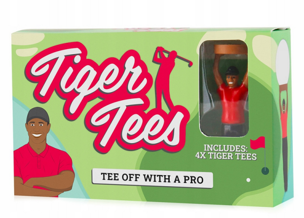 Podstawki kołeczki Tee golfowe TIGER figurka ludzik 4 sztuki - obrazek 3