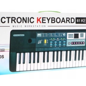 Pianino KEYBOARD SYNTEZATOR ZASILACZ mikrofon stojak MQ-601UFB dla dzieci
