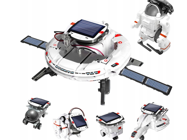 ZESTAW SOLARNY 6w1 ROBOT EDUKACYJNY STATEK SAMOLOT