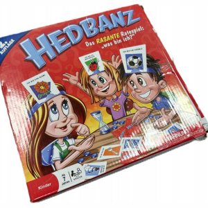 HEDBANZ GRA PLANSZOWA DLA CAŁEJ RODZINY 2-6 GRACZY PO NIEMIECKU