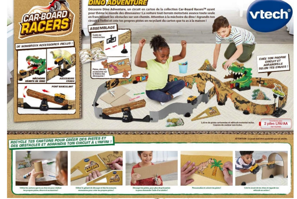 VTech Car-Board Racers Dino Adventure, tory wyścigowe VTech Dino-Adventure - obrazek 5