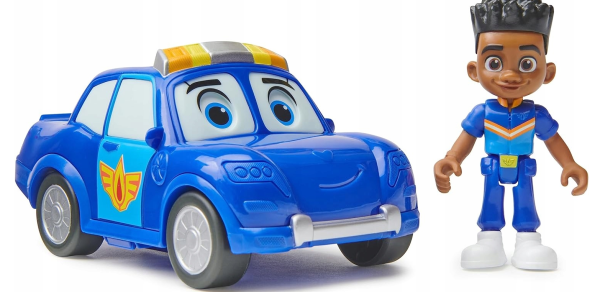 Auto Policyjne Straż Ekipa Firebuds Jayden & Piston + Figurka Disney - obrazek 3