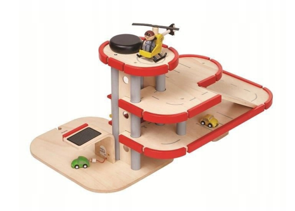 Garaż Plan Toys 13676 Garaż z parkingiem dla dzieci