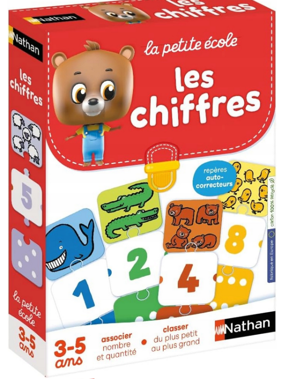 Nathan 31403 gra edukacyjna do nauki liczb (wersja francuska) 3/5 lat