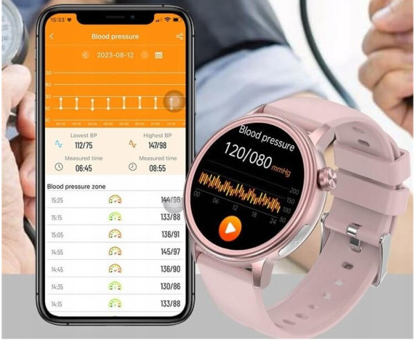 Smart Watch ET470 1.39-calowy ekran HD monitorowanie zdrowia funkcje - obrazek 2