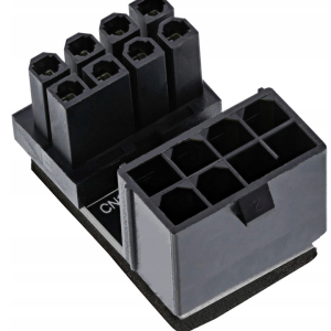 Kątowy adapter zasilania karty graficznej 8pin M/F obrócony
