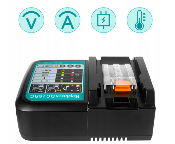 SZYBKA ŁADOWARKA DO MAKITA BATERII DC18RC 10.8-12V - obrazek 3