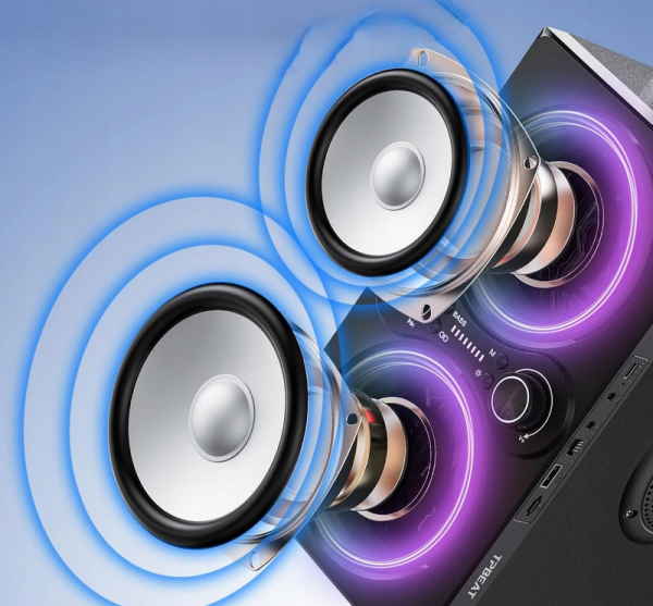 Przenośny Głośnik Bluetooth TPBEAT 80 W – Super Bas i Efekty LED - obrazek 3