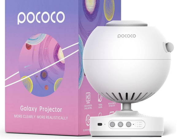 Projektor Gwiazd POCOCO Ruchomy Planetarium Lampka Nocna Rzutnik dla Dzieci