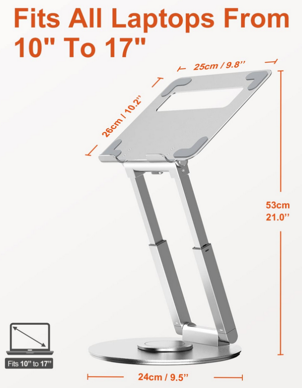 Stolik pod laptopa Tounee N3GL - SZARY - obrazek 2