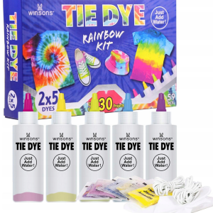 WINSONS Farby tekstylne Zestaw 5 trwałych kolorów barwienie metodą tie-dye