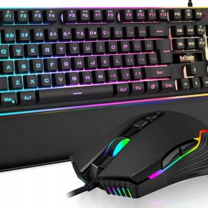 Klawiatura+mysz mechaniczna K10 RedThunder przewodowa Anti-Ghosting 7200dpi