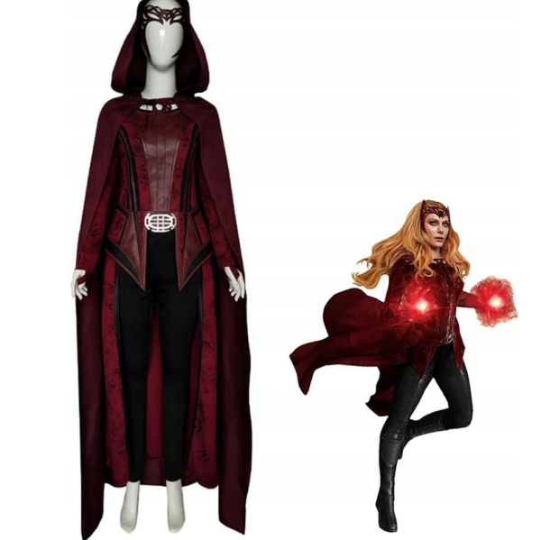 Damski kostium Wanda Maximoff Scarlet Red Witch Crown Cosplay roz. L - obrazek 5
